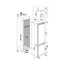 WHIRLPOOL ART 9811 SF2 ugradni frižider