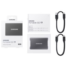 SAMSUNG Portable T7 2TB sivi eksterni SSD MU-PC2T0T