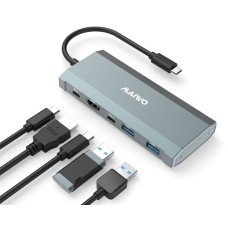 MAIWO USB 3.2 Gen2 x 1 Tip-C 6 u 1 SATA  and PCIe NvMe M.2 Kućište sa HDMI/PD/USB , KH1001