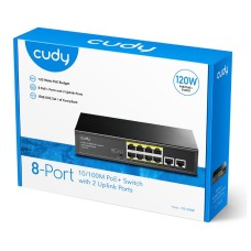 CUDY FS1010P 8-Port 10/100M PoE+ Switch with 2 Uplink Ports