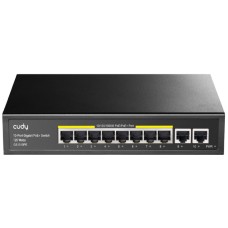 CUDY GS1010PE 10-Port Gigabit PoE+ Switch