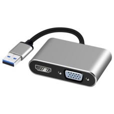 FAST ASIA Adapter-konvertor USB 3.0 na HDMI+VGA