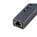 FAST ASIA Adapter-konvertor TIP C na 3xUSB 3.0+RJ45 meta