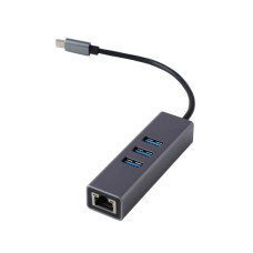 FAST ASIA Adapter-konvertor TIP C na 3xUSB 3.0+RJ45 meta